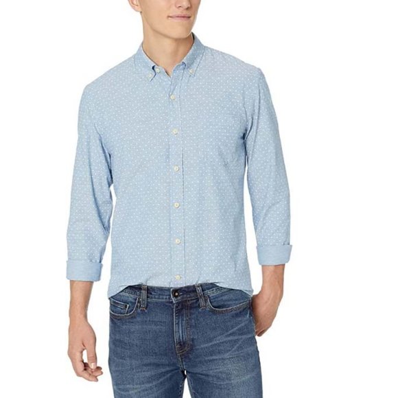 NWT Goodthreads Mens Sz LT Chambray Shirt - Picture 3 of 5